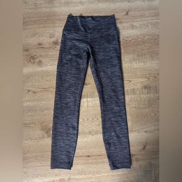 lululemon Wunder Under high rise Black and Gray Leggings size 4 - Picture 1 of 6